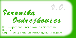 veronika ondrejkovics business card